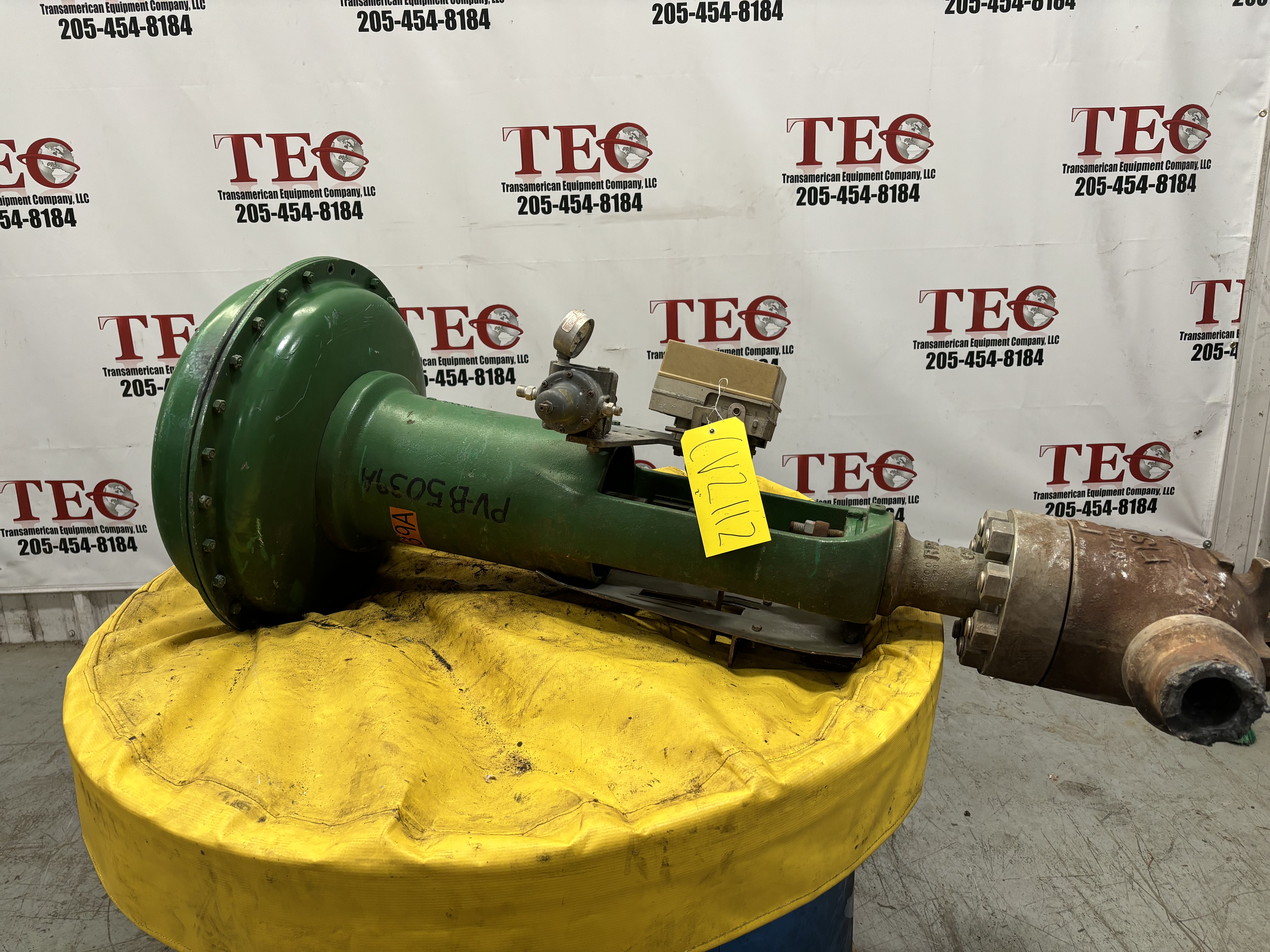 Fisher 2” Steel CF8C W/ Fisher butt weld type 3582G 3-15 PSI Sup